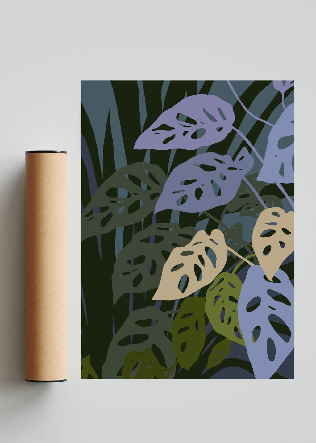 La monstera Adansonii - Retrato solo print