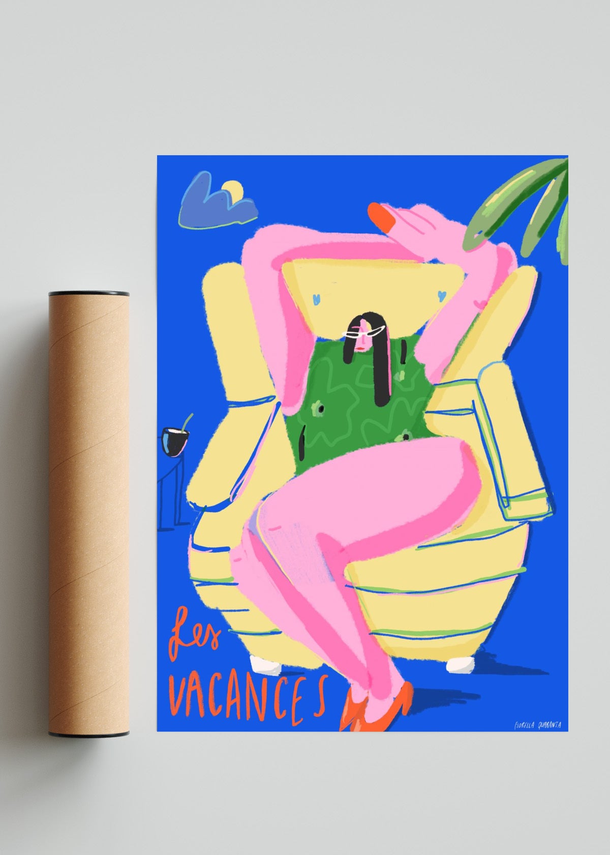 Les Vacances - Retrato solo print