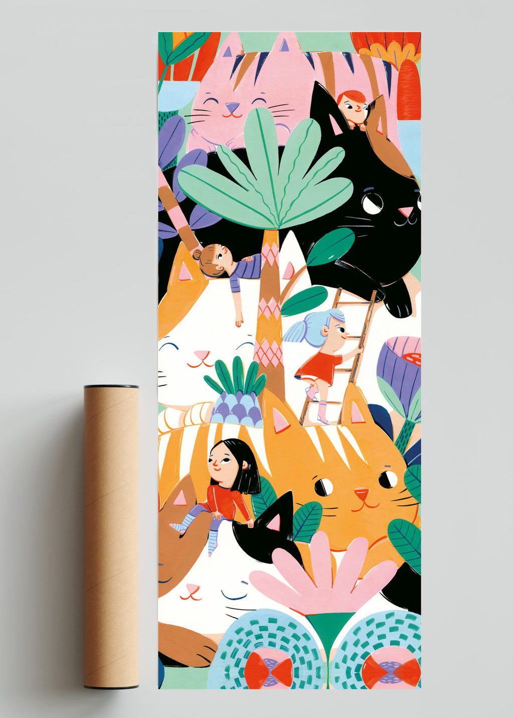 Mundo de gatos - PanoV solo print