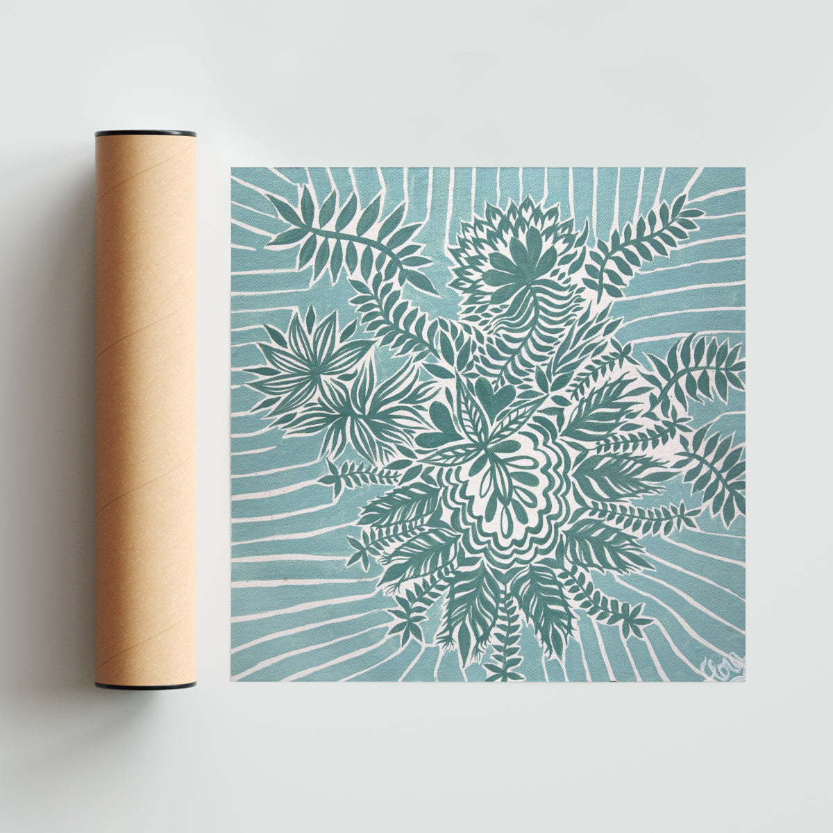 Acqua mess - Cuadrado solo print