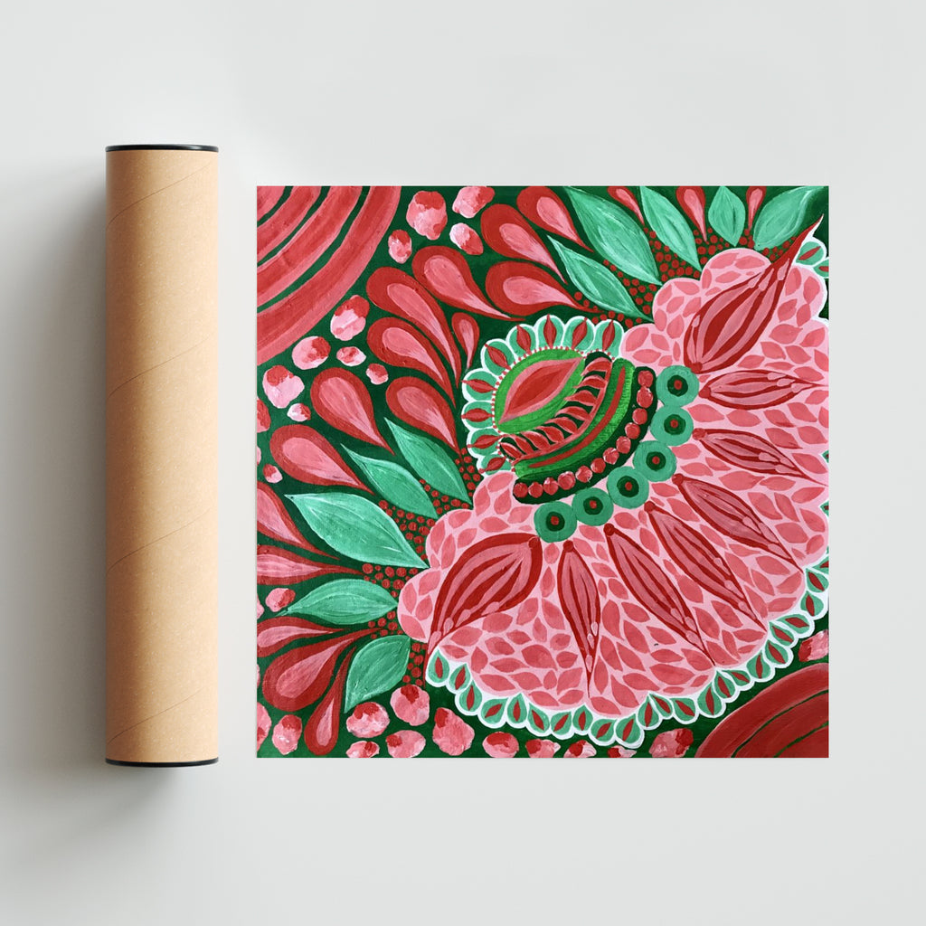 Flowering 50 - Cuadrado solo print