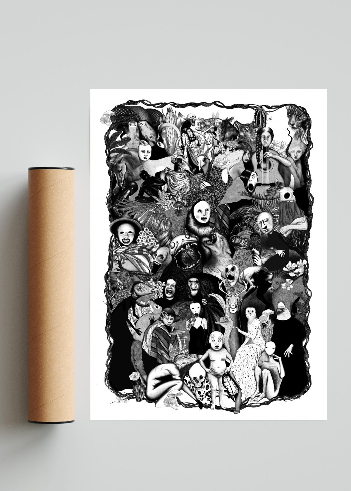SERES MAGICOS QUE HABITAN EN LA MENTE - Retrato solo print