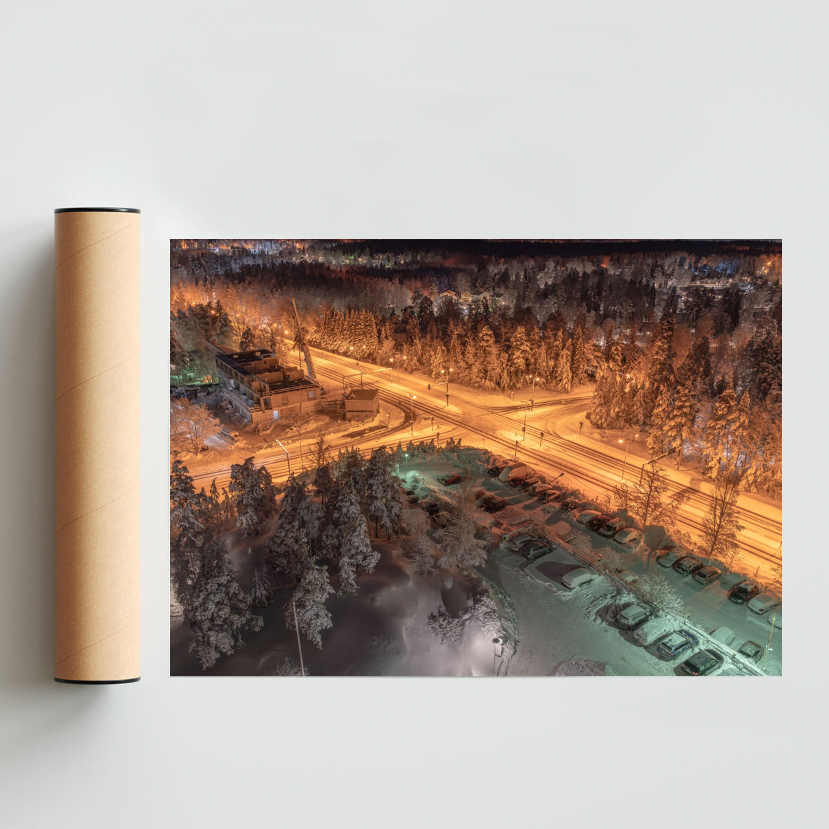 Helsinki Nigth Time - Paisaje Solo print
