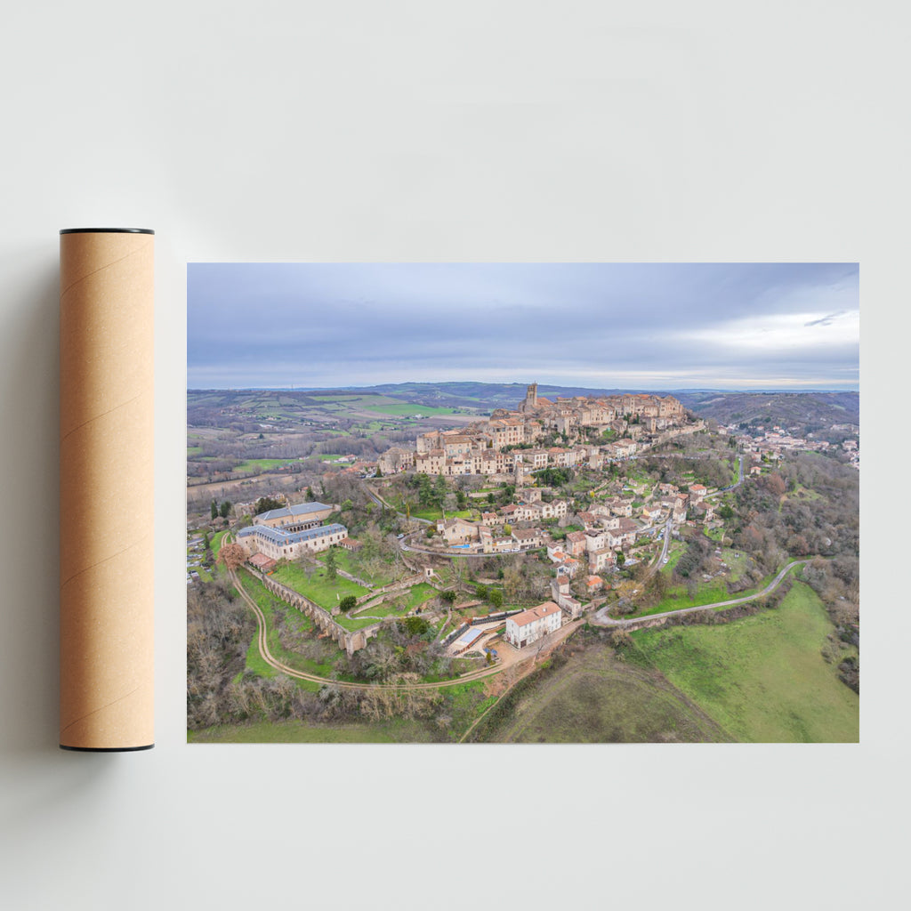 Cordes-Sur-Ciel - Paisaje Solo print