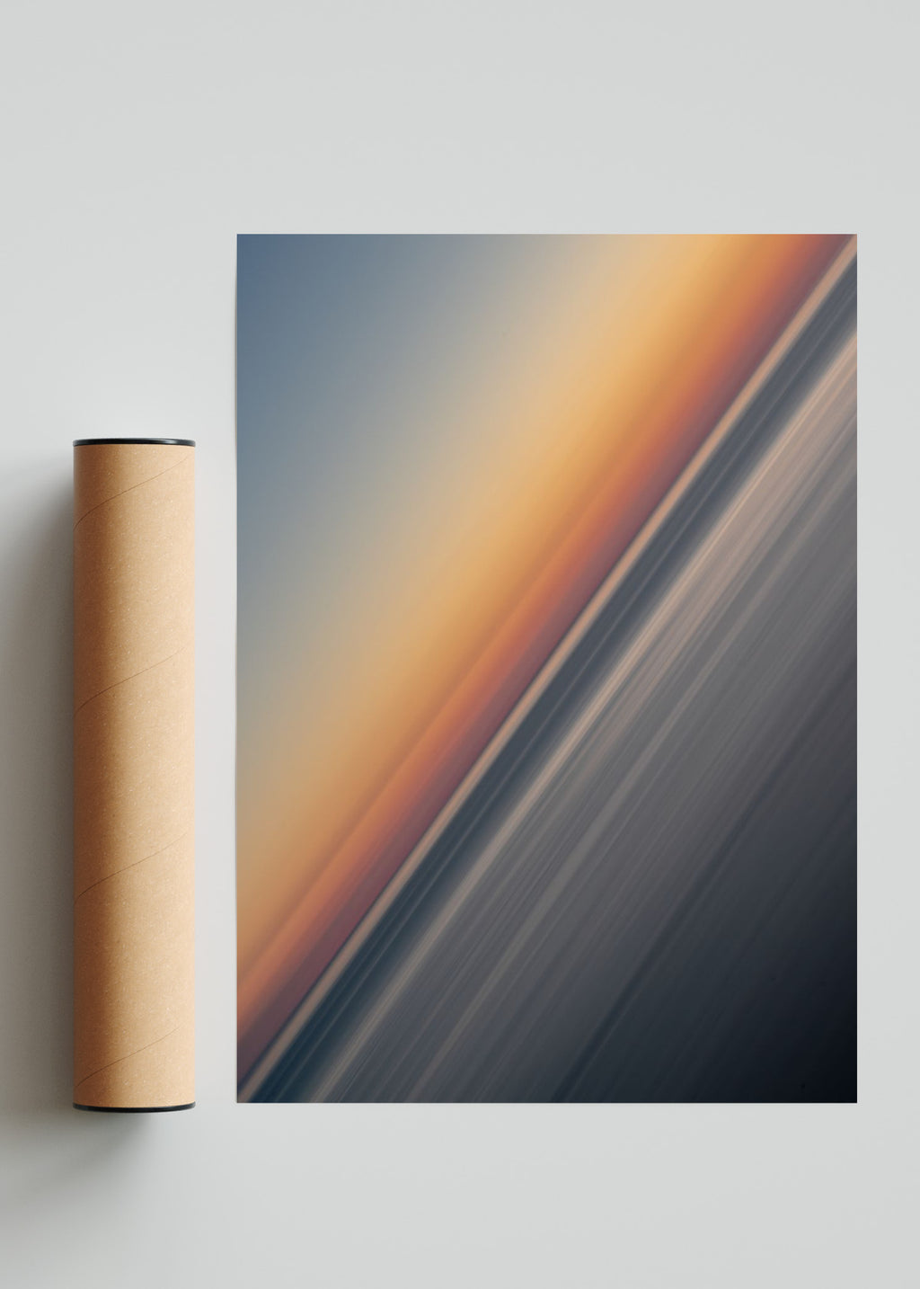Lineas de un Atardecer infinito - Retrato solo print
