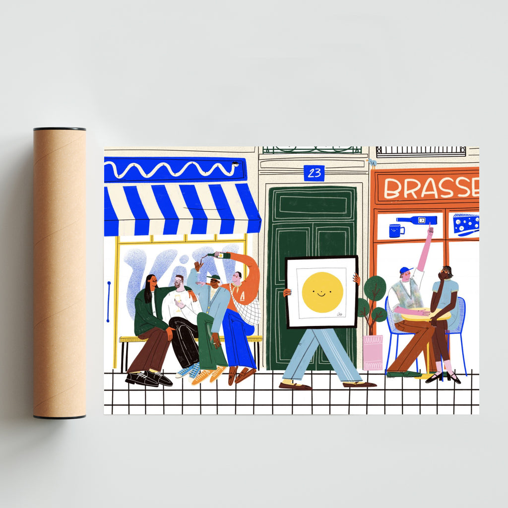 Calle Parisina - Paisaje Solo print