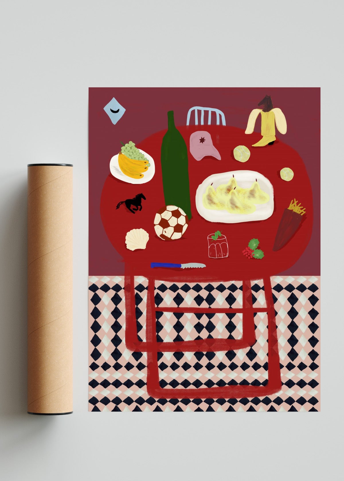 Summer Table - Retrato solo print