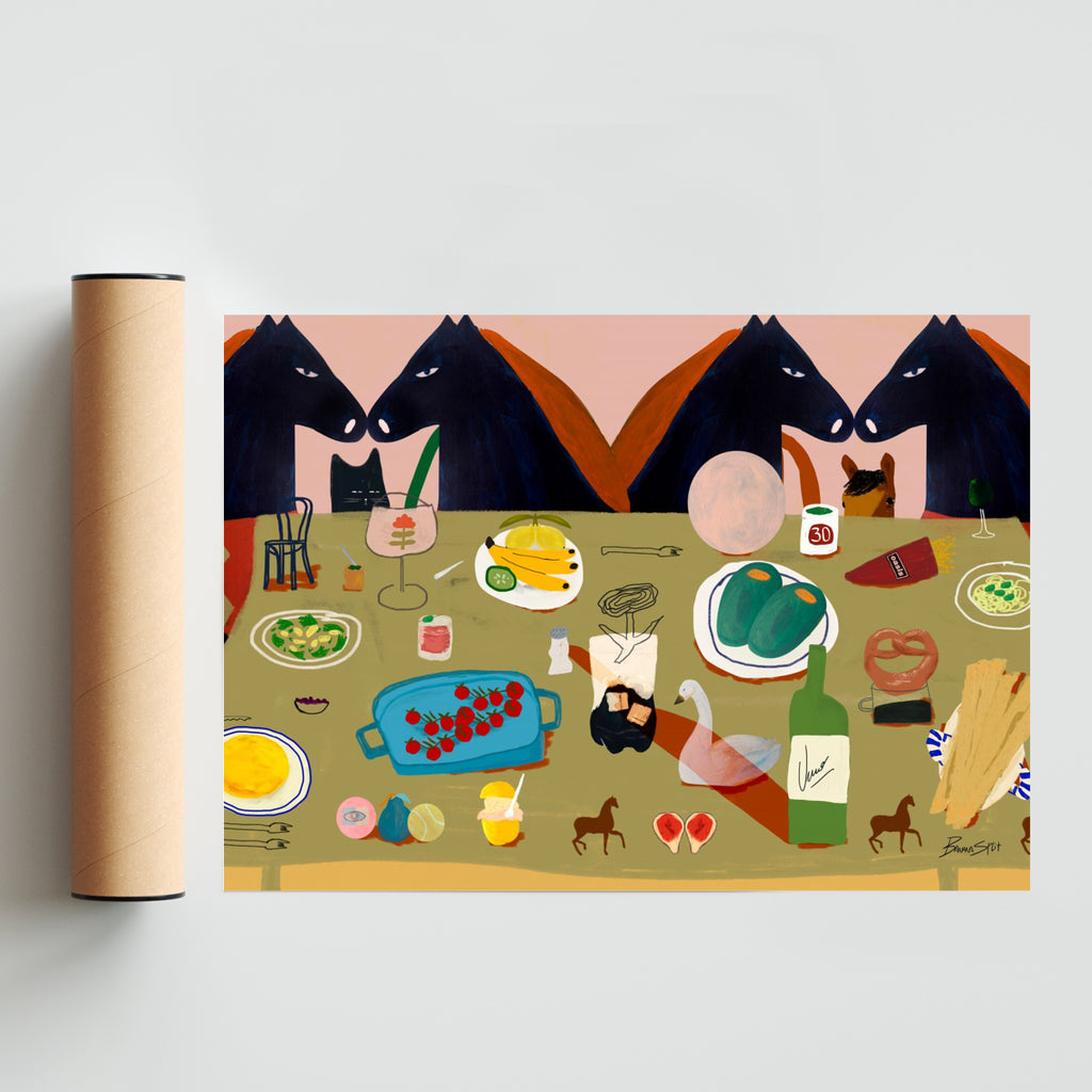 La Primera Cena - Paisaje Solo print
