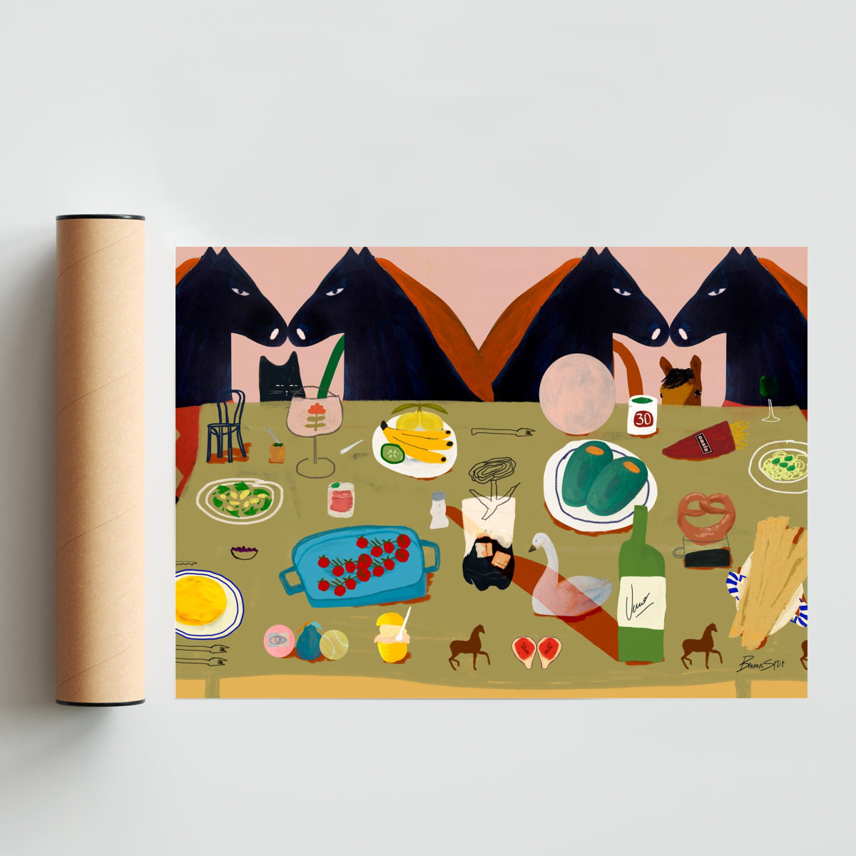 La Primera Cena - Paisaje Solo print