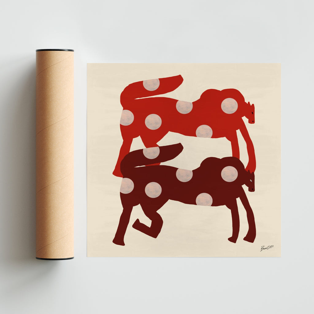 Moon Marks - Cuadrado solo print