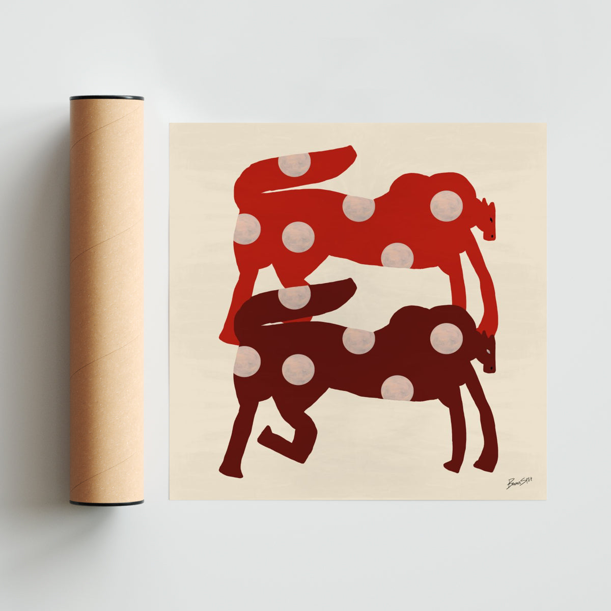 Moon Marks - Cuadrado solo print