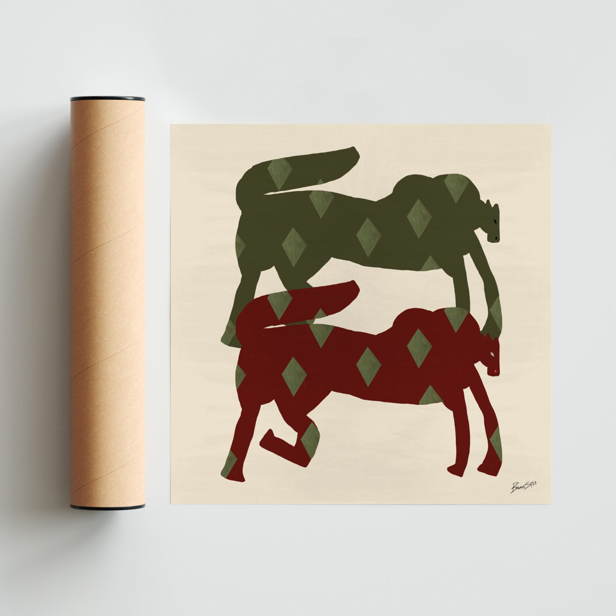Diamante - Cuadrado solo print