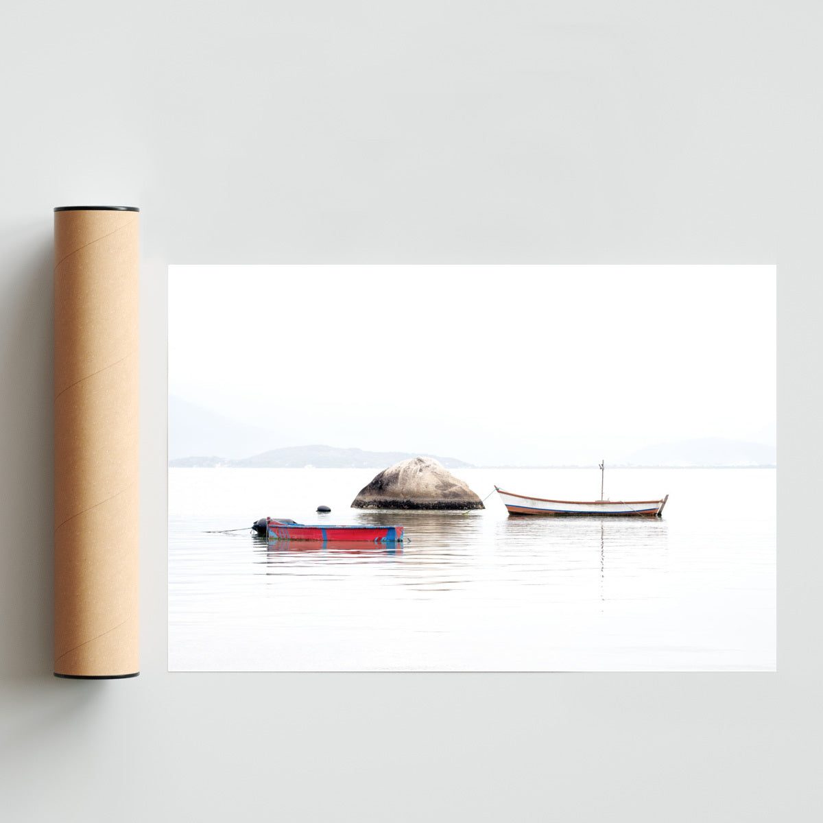 Barcos anclados - FotoH solo print