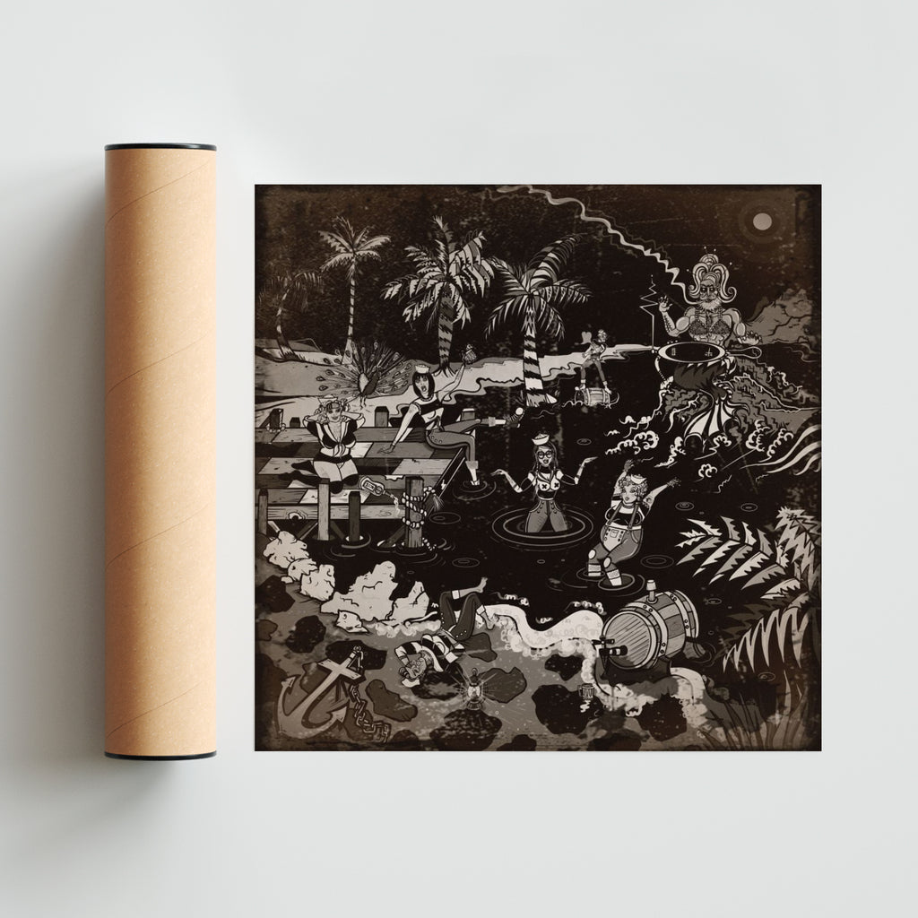 Laguna Encuerada - Cuadrado solo print