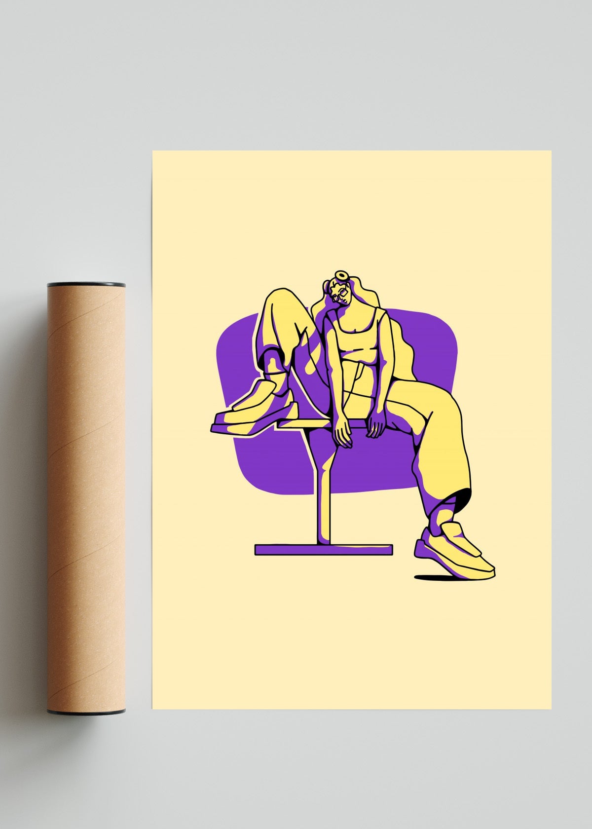 Yellow - Retrato solo print
