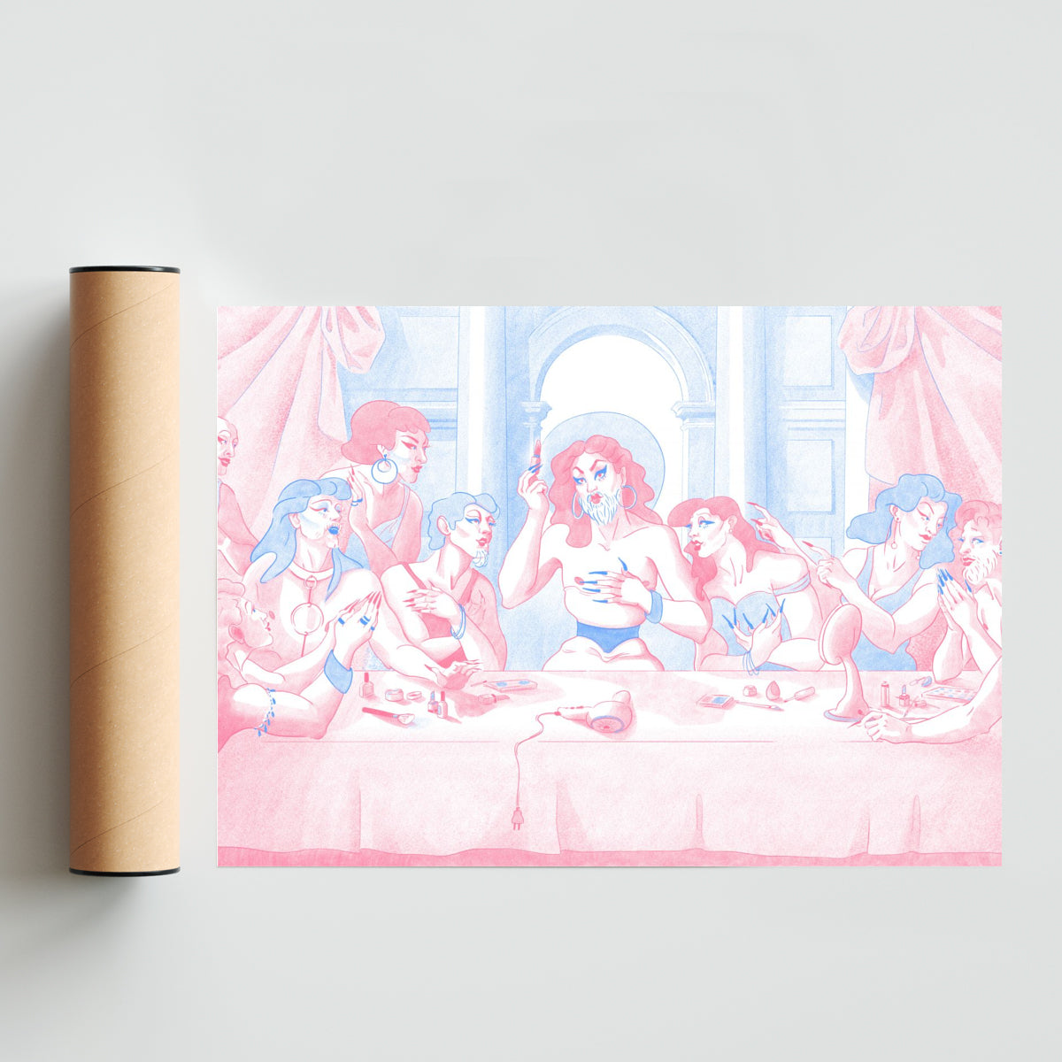 Última Cena Drag - Paisaje Solo print