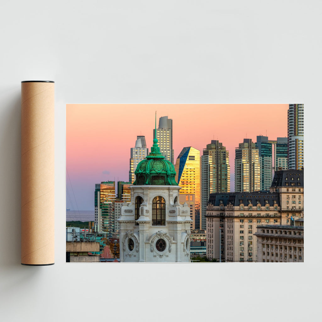 Cúpula del ex banco Argentino Uruguayo - FotoH solo print