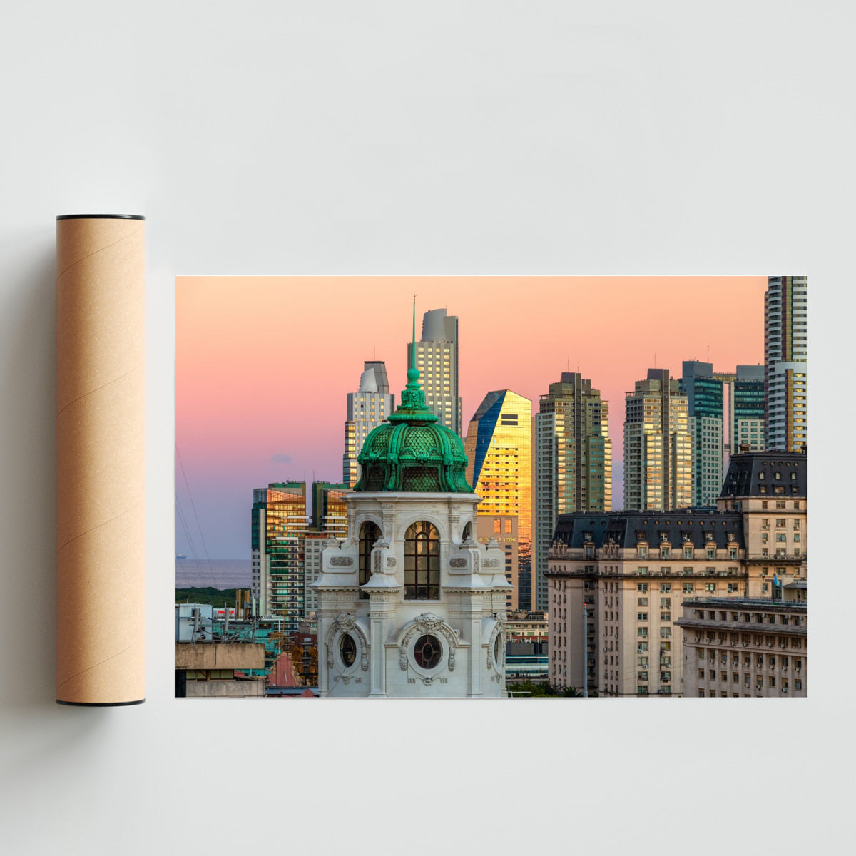 Cúpula del ex banco Argentino Uruguayo - FotoH solo print