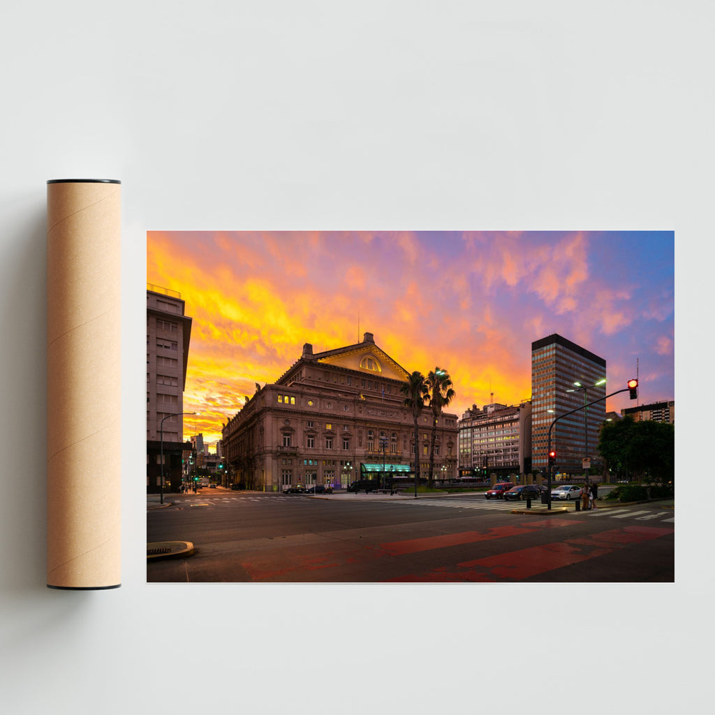 Teatro Colón desde la 9 de Julio - FotoH solo print