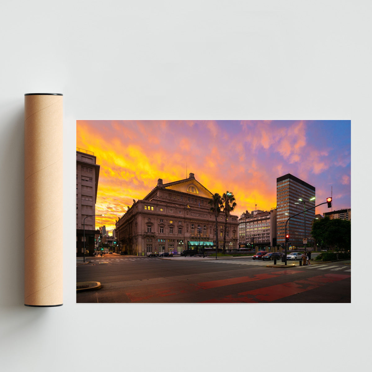 Teatro Colón desde la 9 de Julio - FotoH solo print