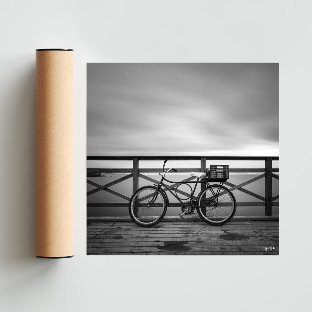 A BICICLETA E A CAIXA - Cuadrado solo print