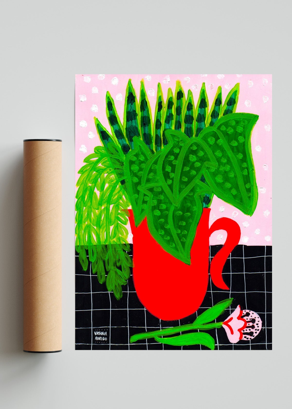 Sobre el mantel - Retrato solo print