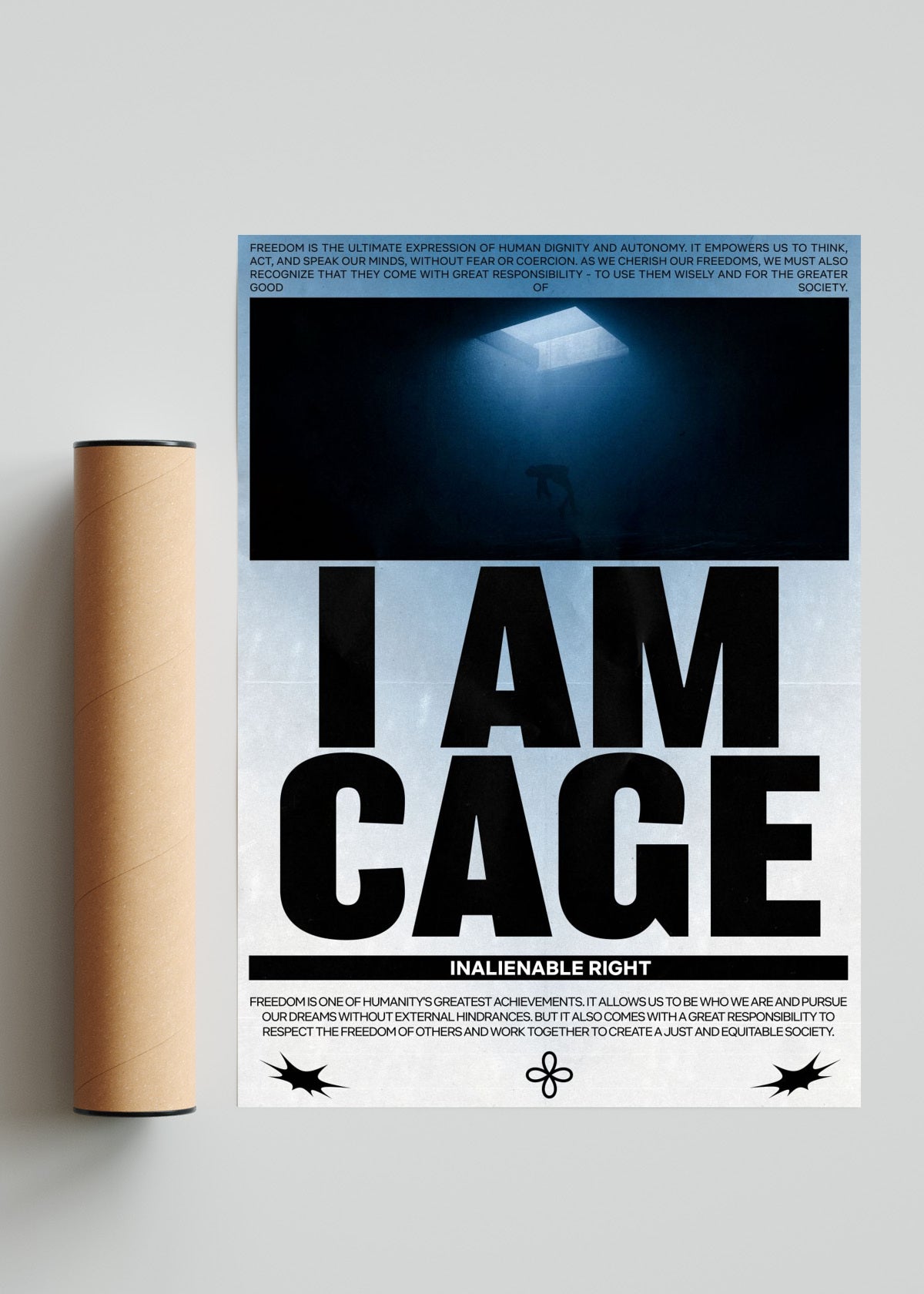 I am cage - Retrato solo print