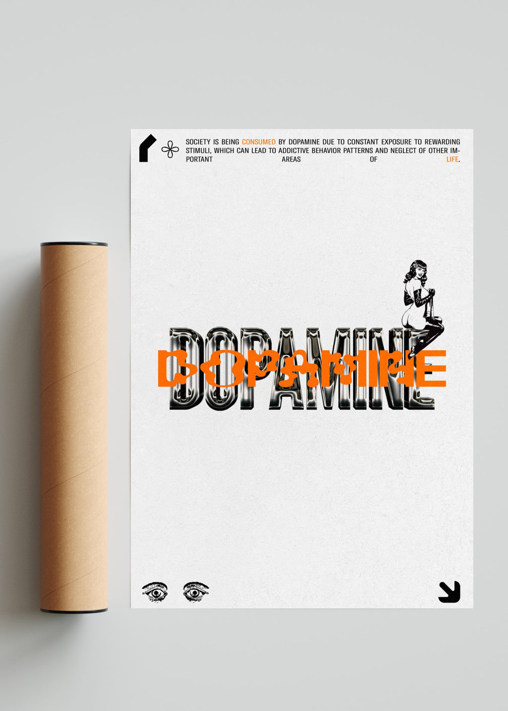 Dopamine - Retrato solo print