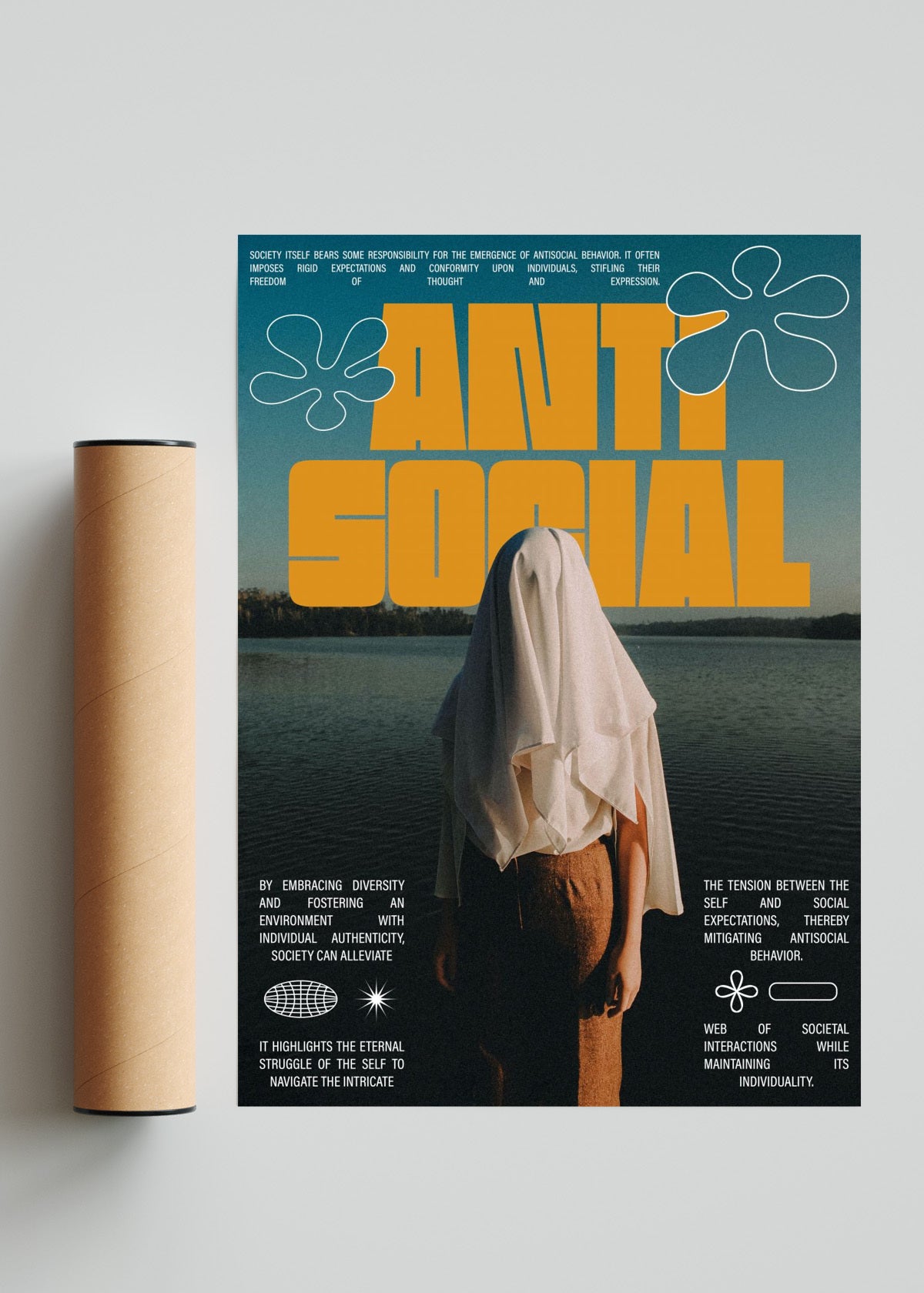 Antisocial - Retrato solo print