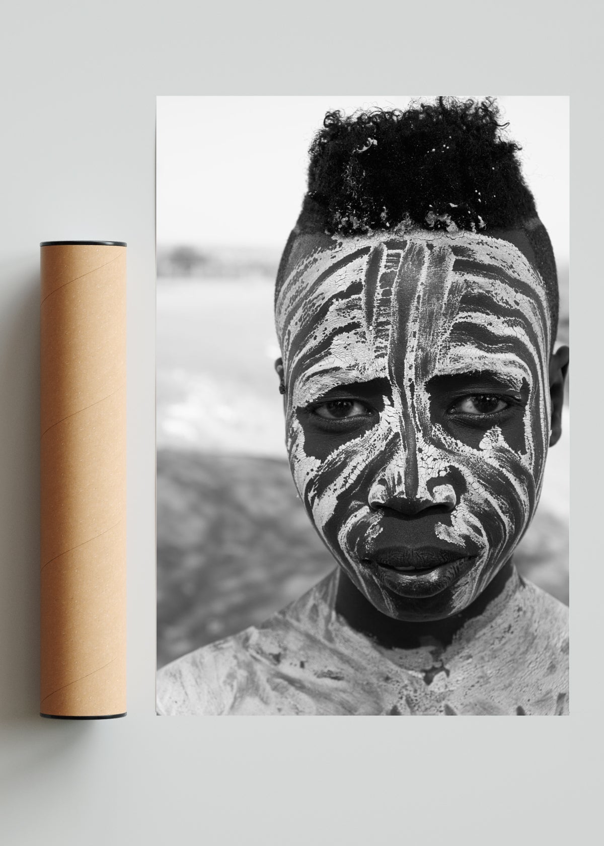 Niño de tribu del sur en Ethiopia. - FotoV Solo print