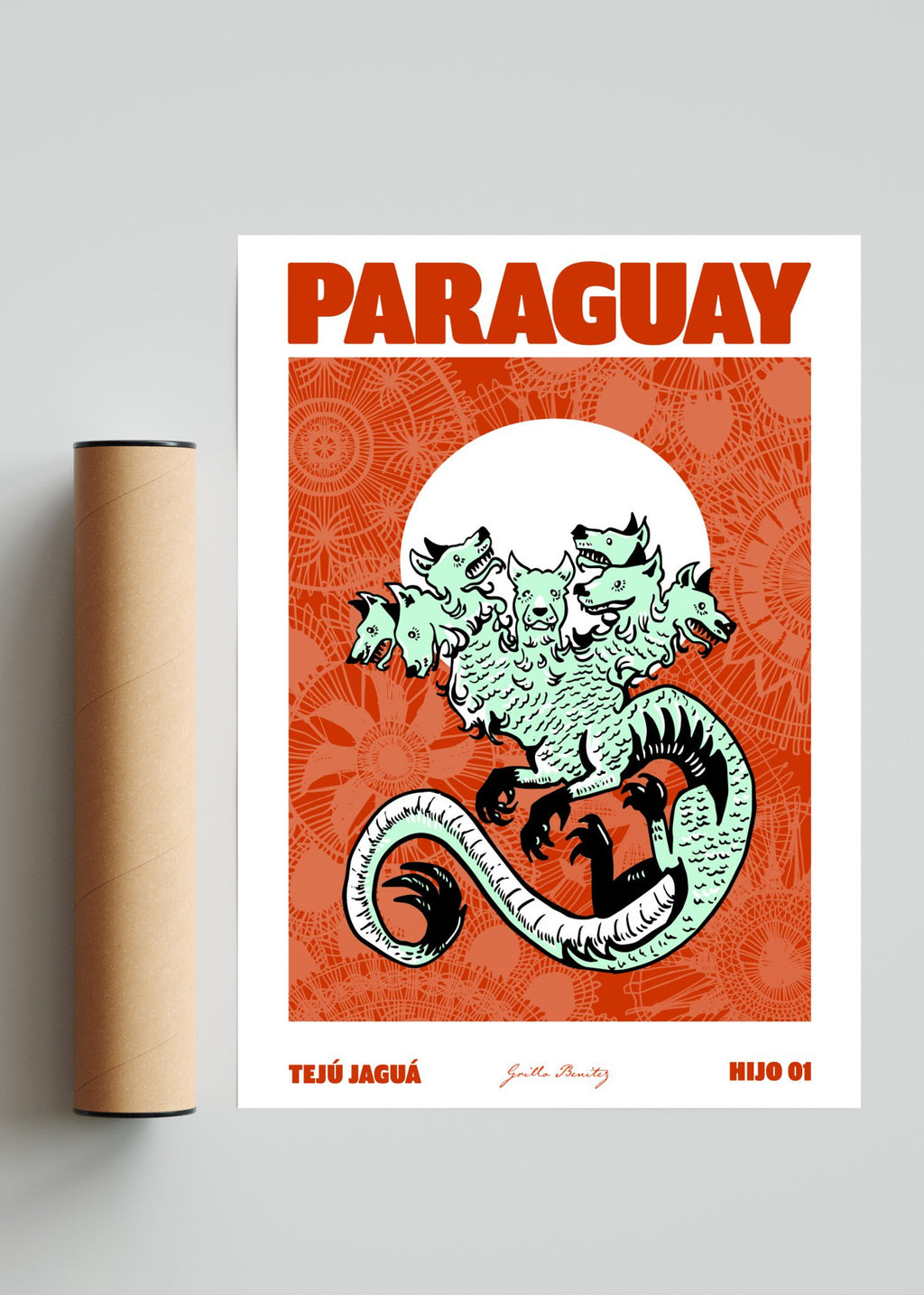 Tejú Jaguá - Retrato solo print