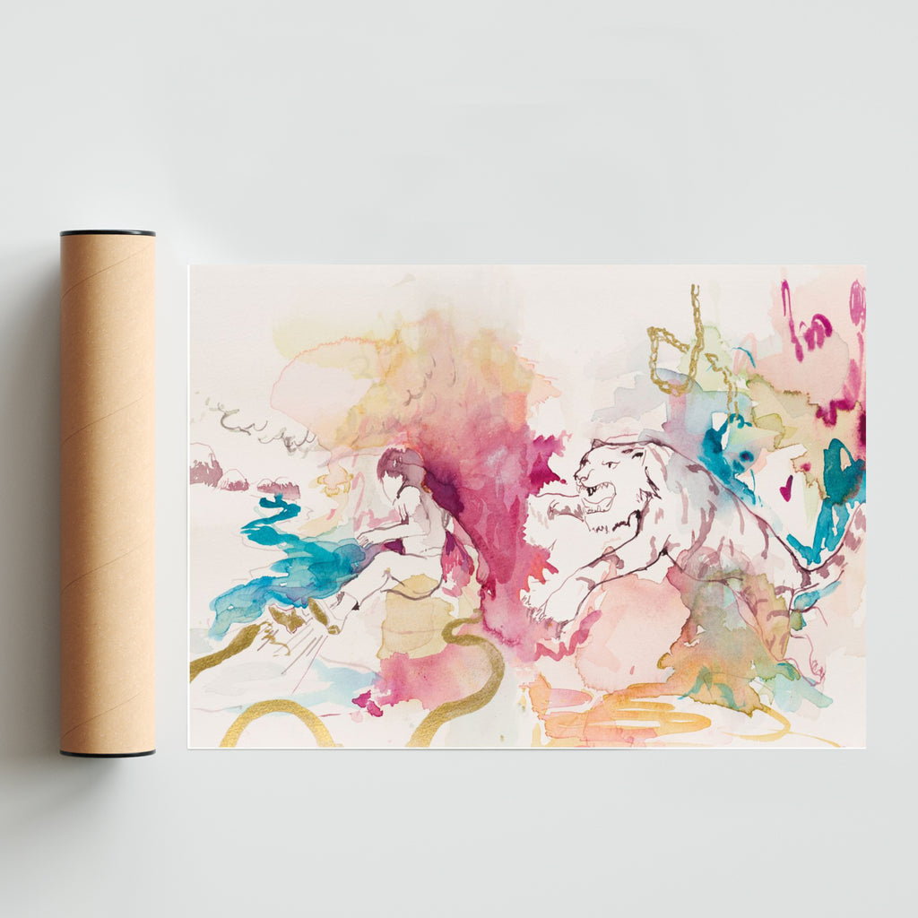 La patada - Paisaje Solo print