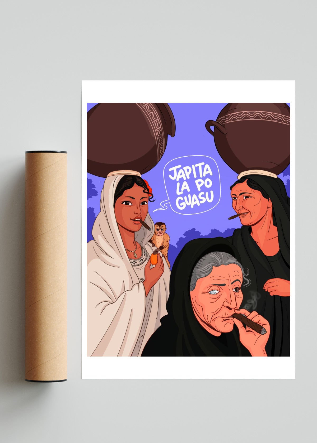 Japita la Po Guasu - Retrato solo print