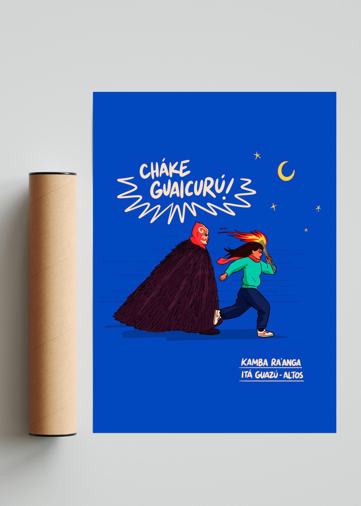 Cháke Guaicurú! - Retrato solo print