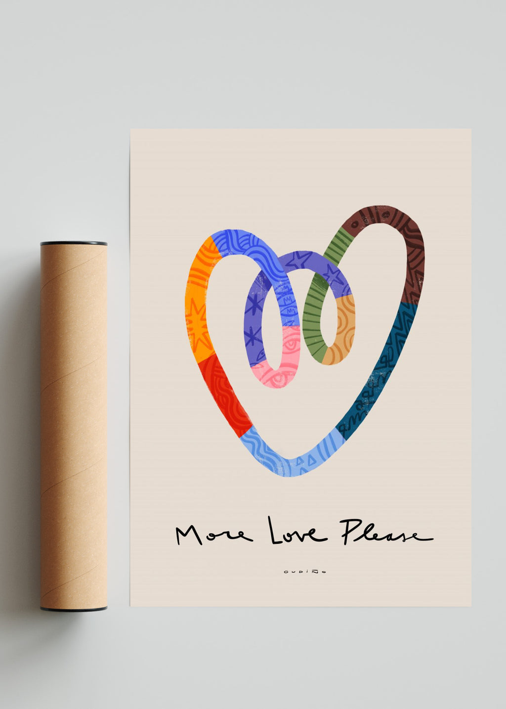 More Love Please - Retrato solo print