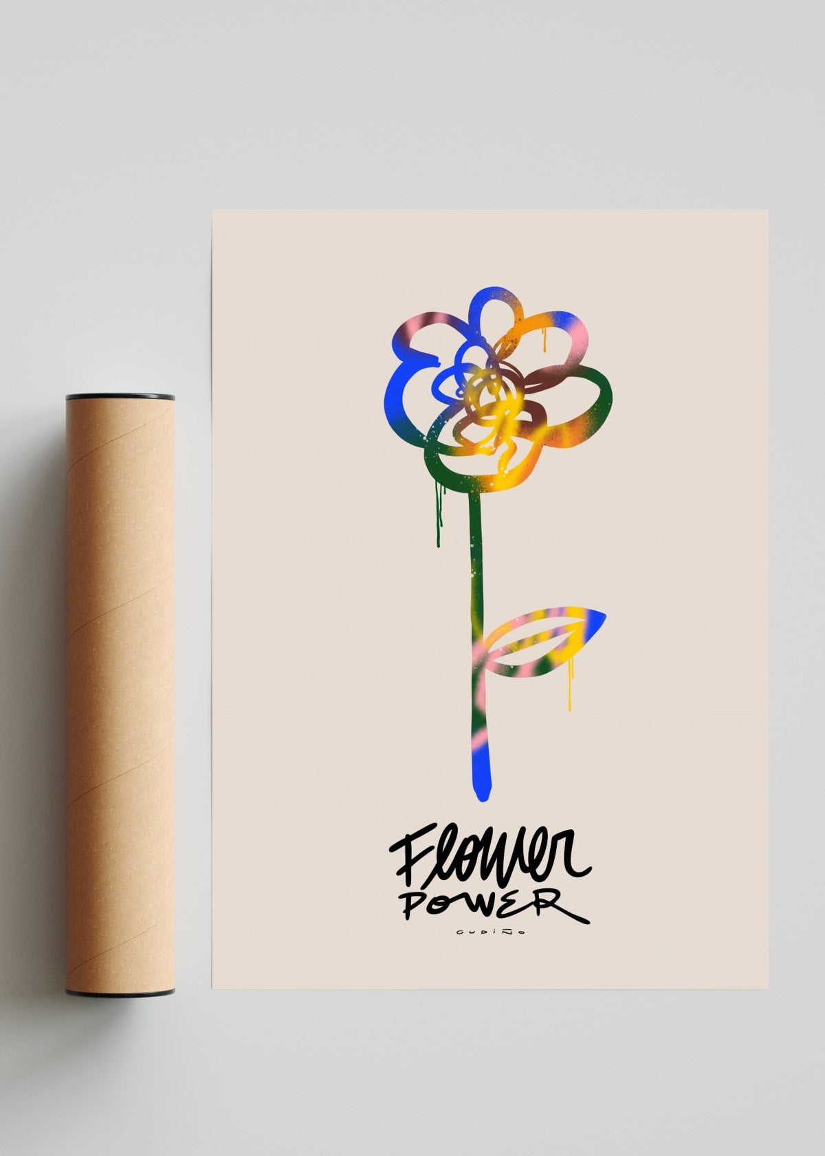 Flower Power - Retrato solo print