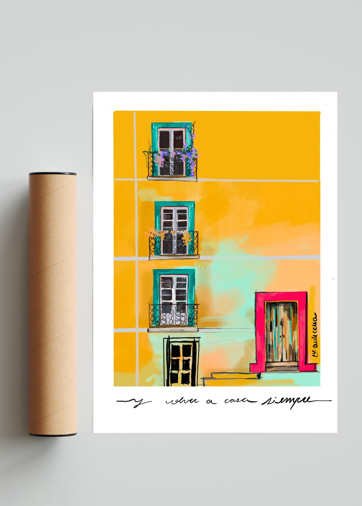 Y volver a casa siempre - Retrato solo print