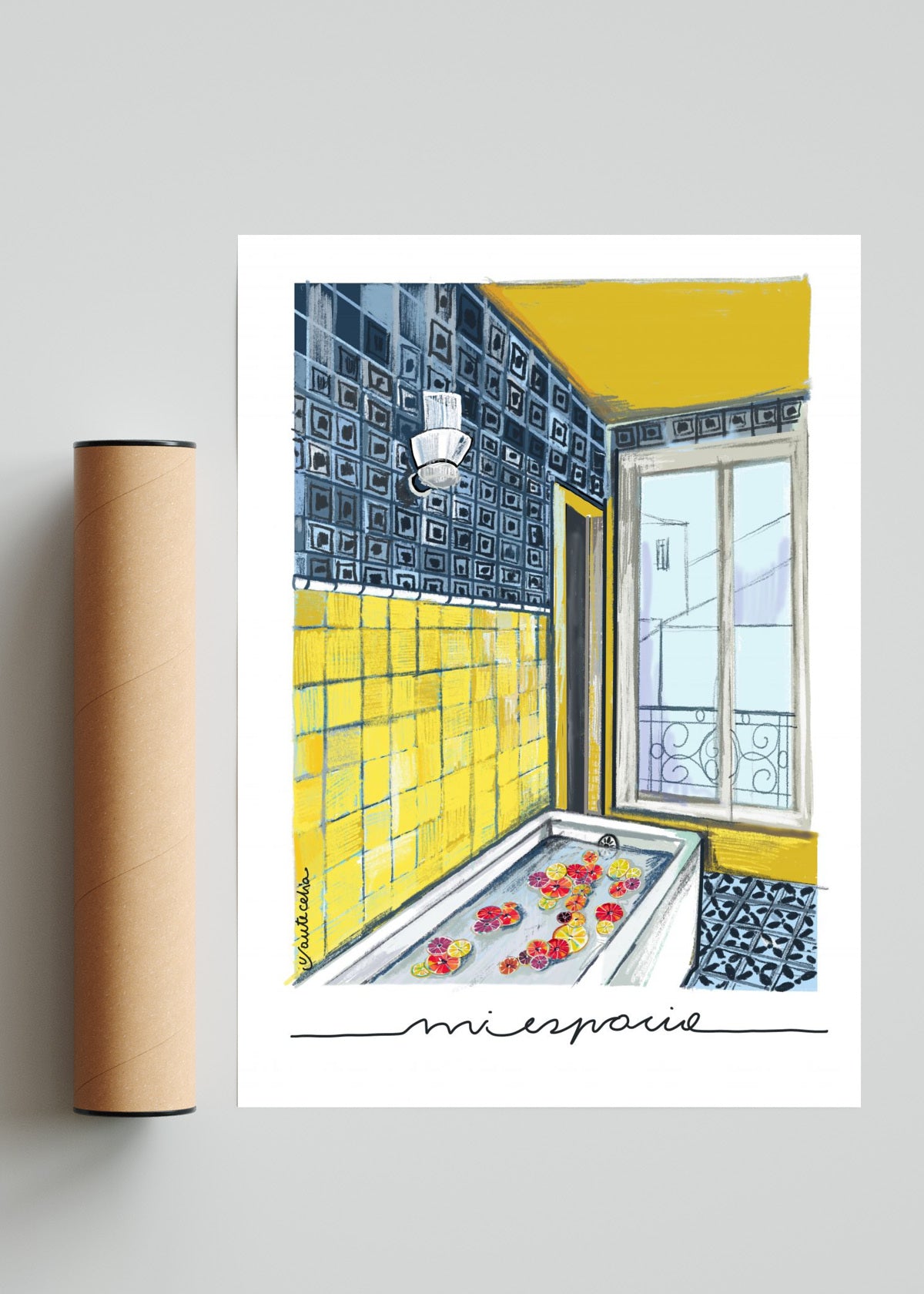 Mi espacio - Retrato solo print