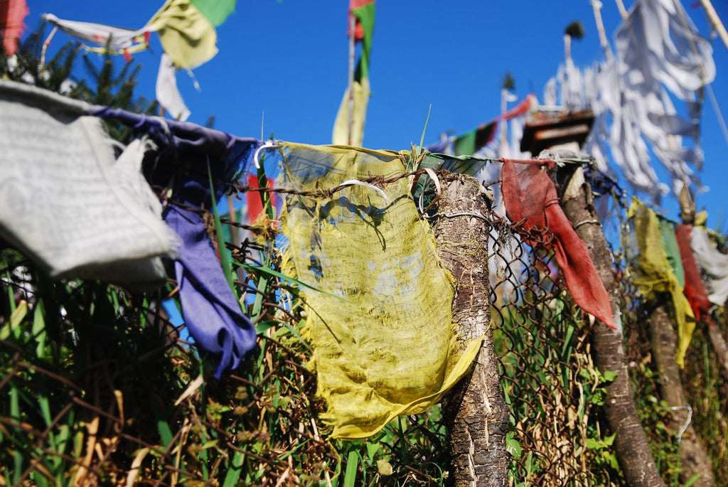 Banderas de rezo tibetanas