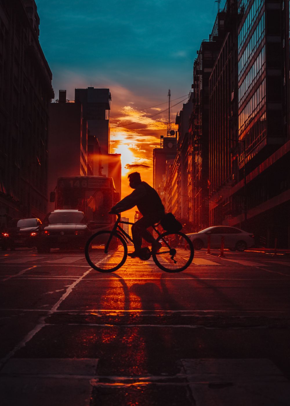 La bici y la tarde.