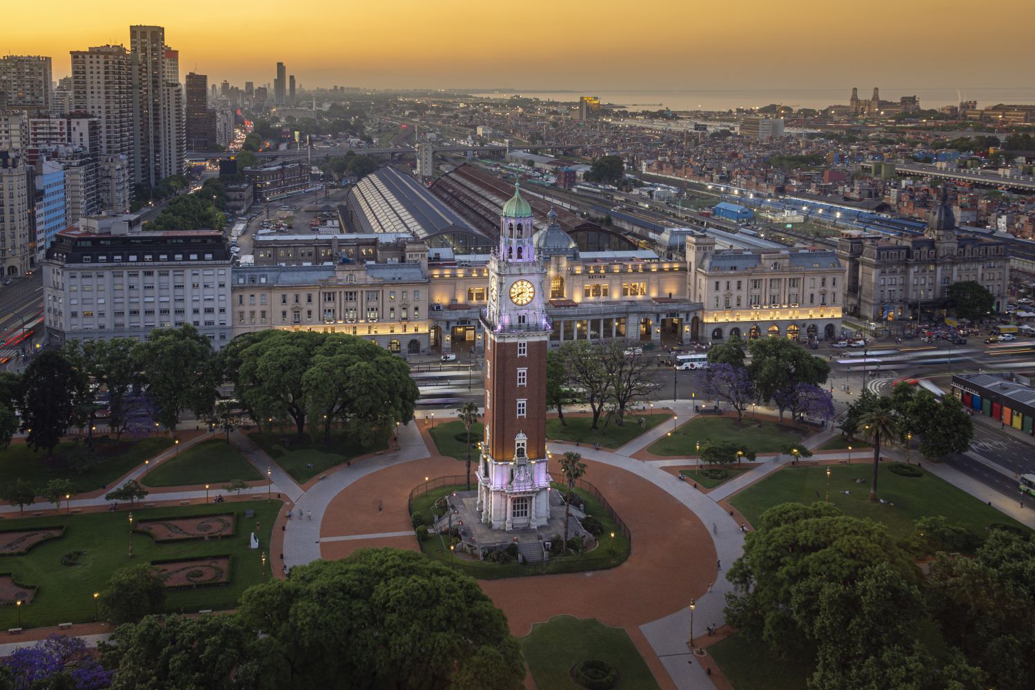 Atardecer en Retiro