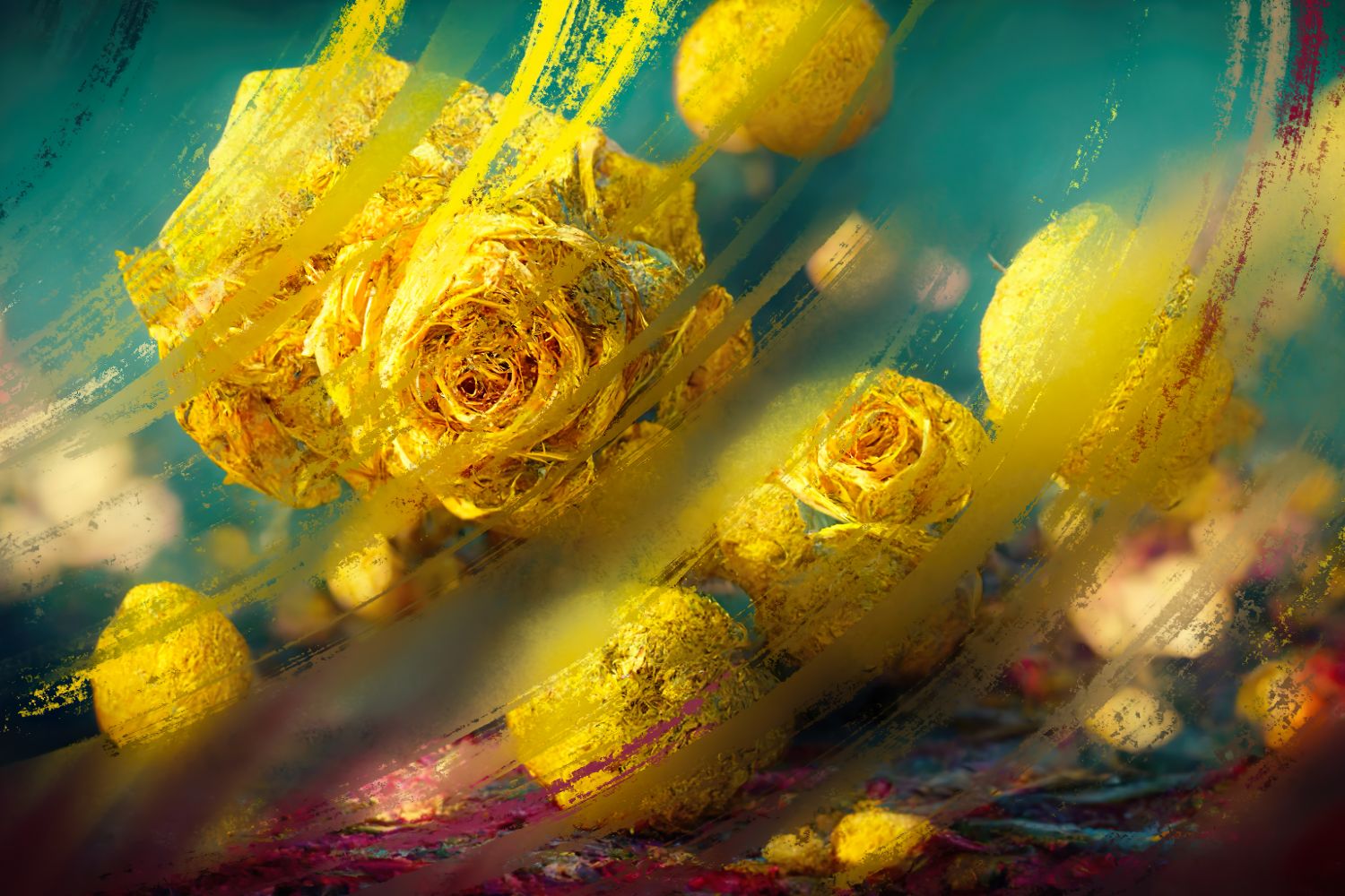 Virtual Garden - Yellow Roses