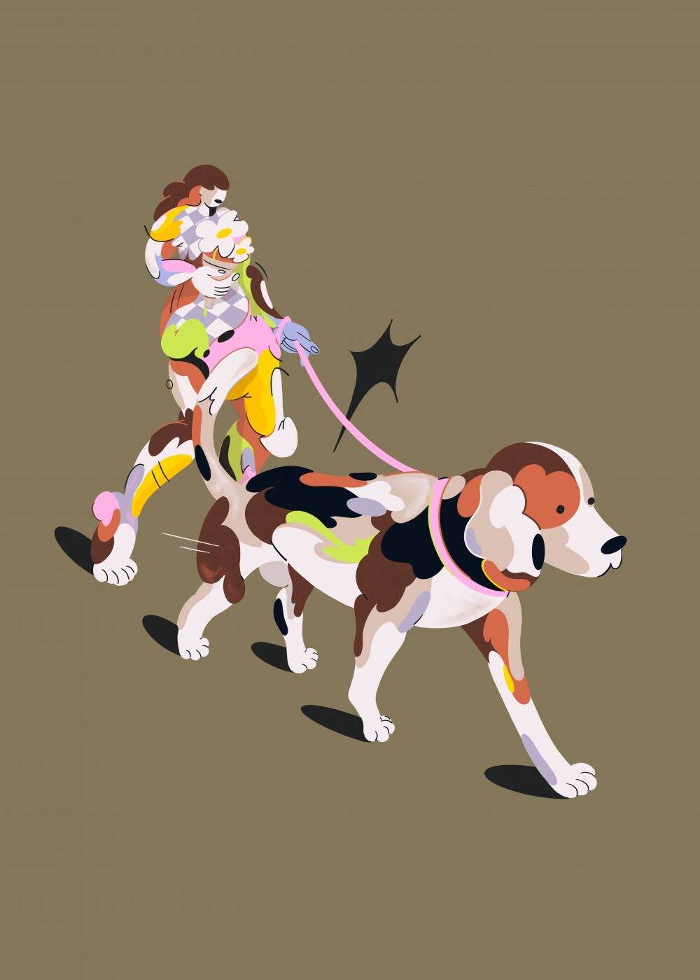 Mujer con perro