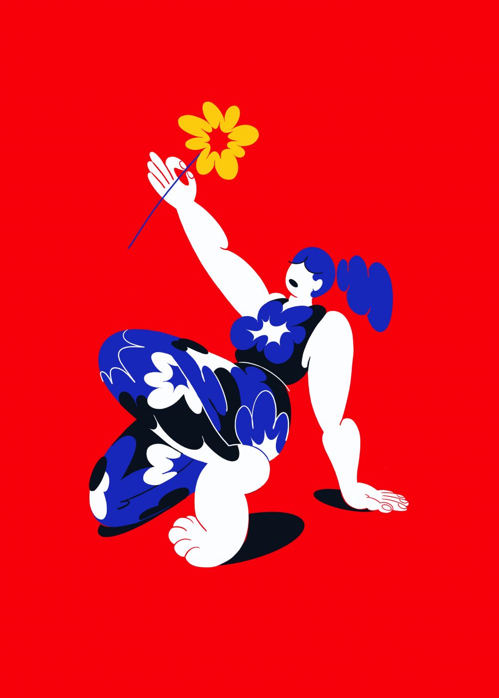 Mujer con flor