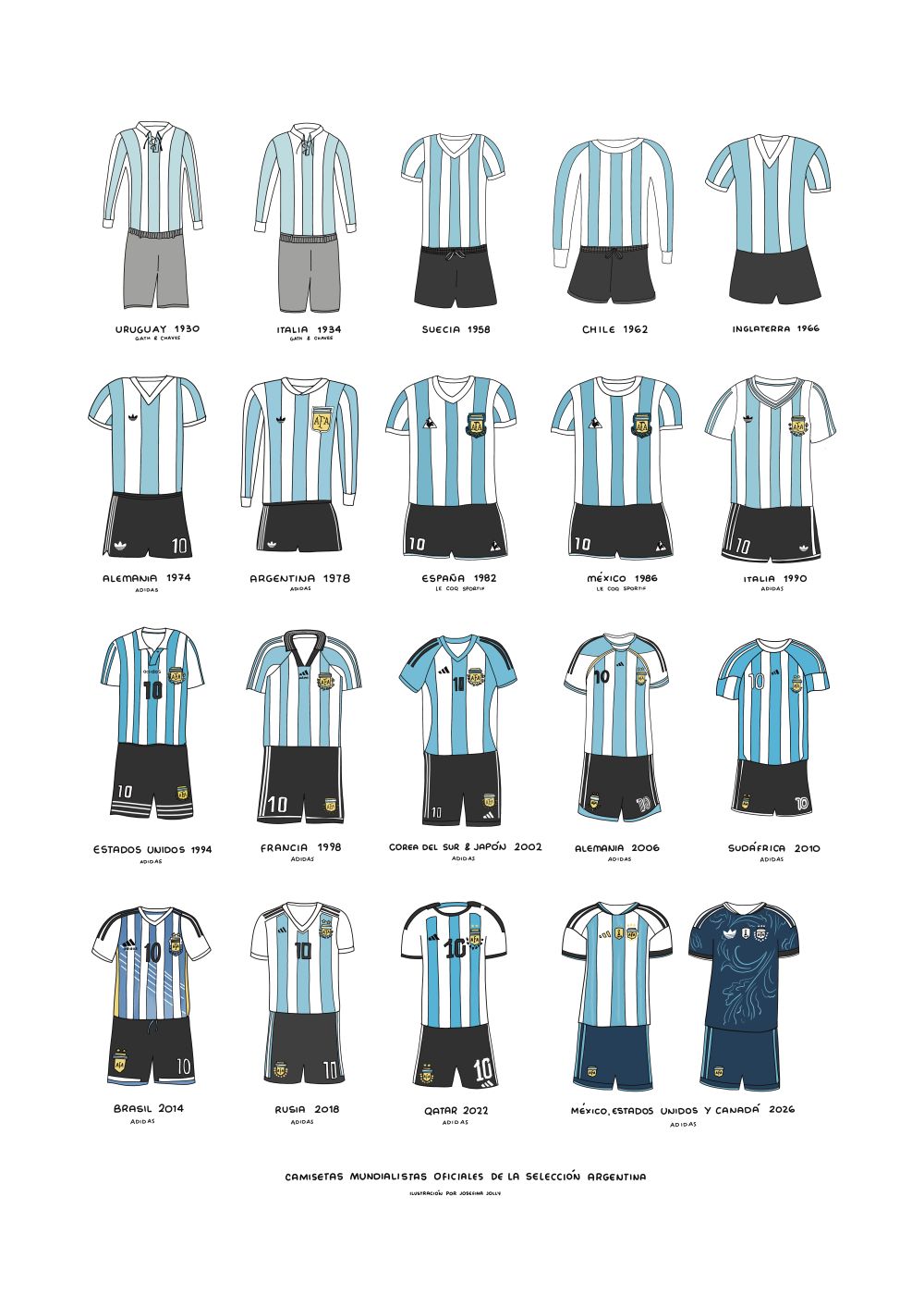 CAMISETAS MUNDIALISTAS