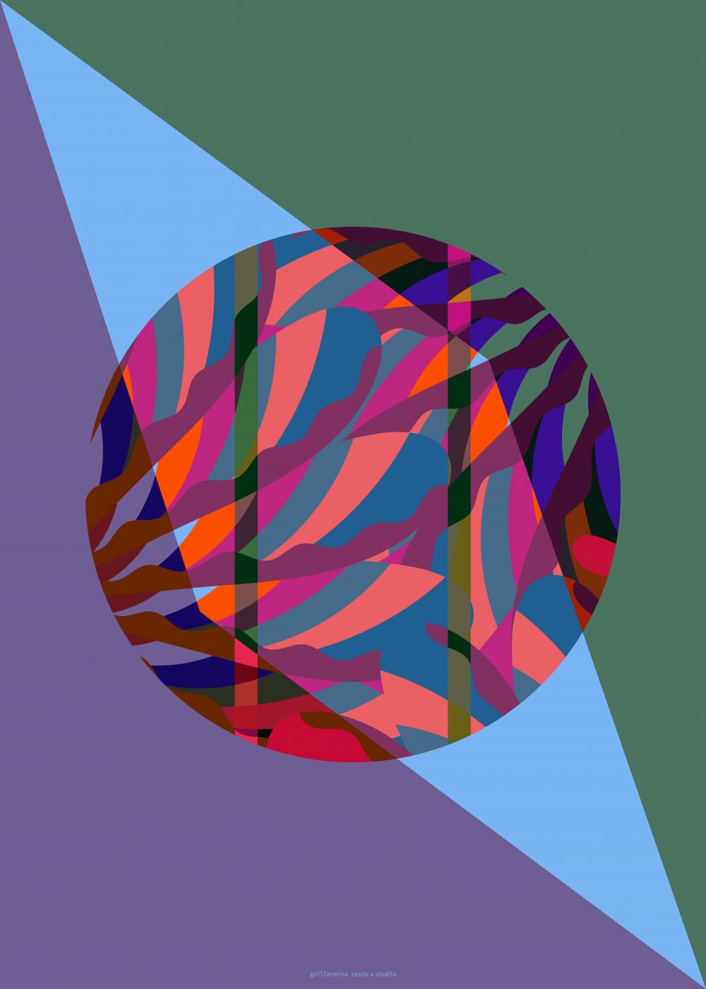 Abstract Round Retro