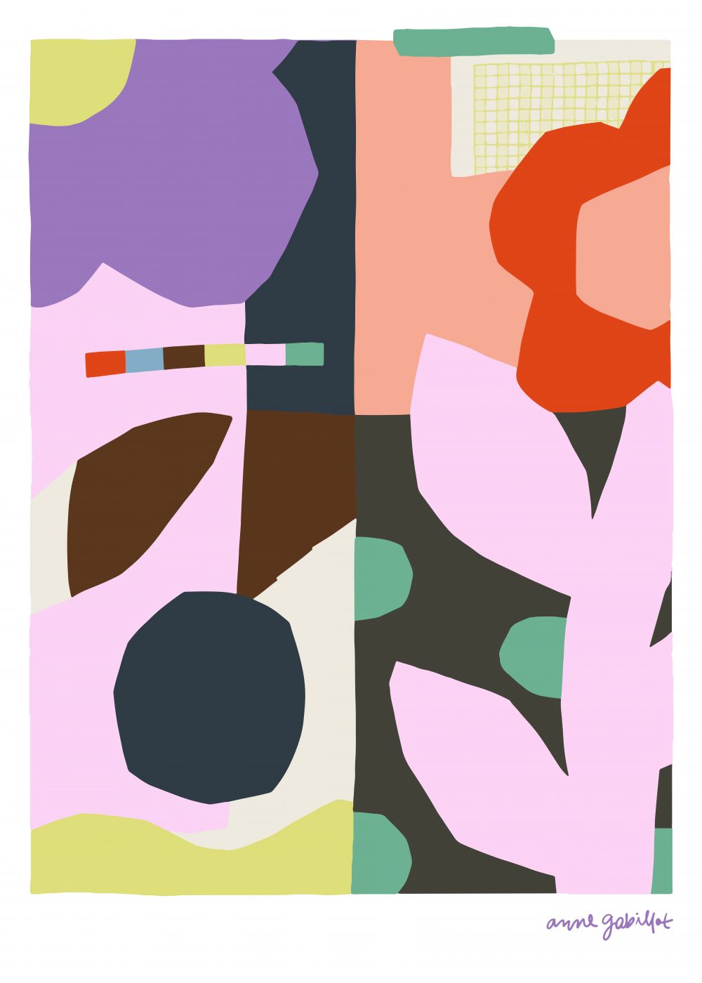 Collage de flores I