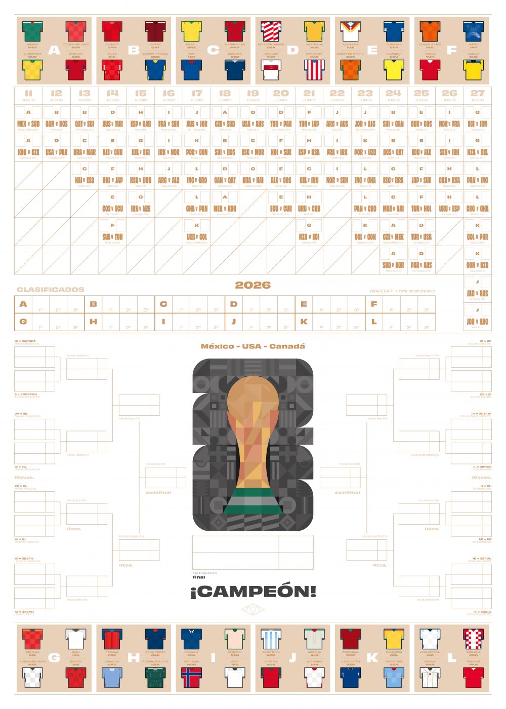 Fixture Mundial 2026