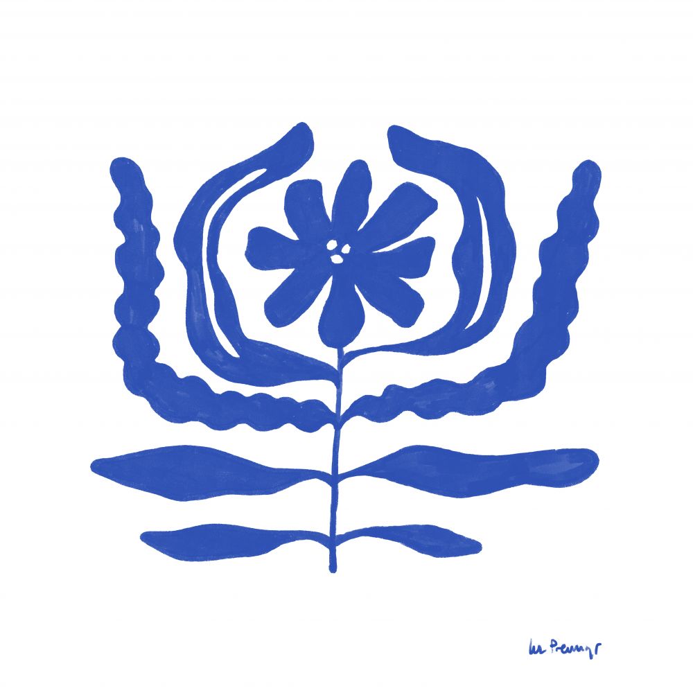 Flor azul 10