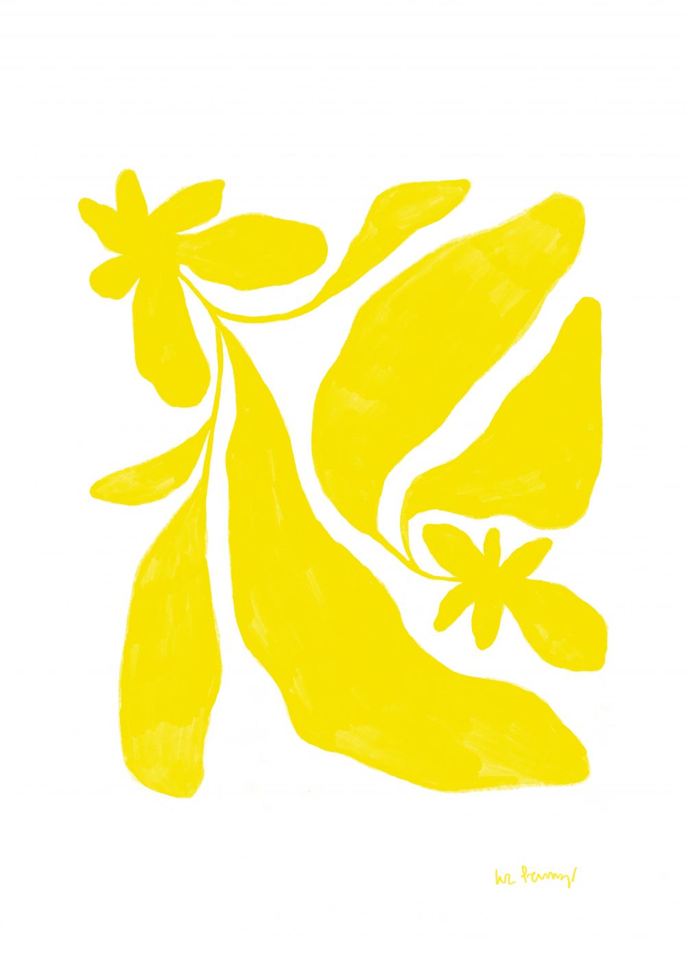 Dos flores amarillas